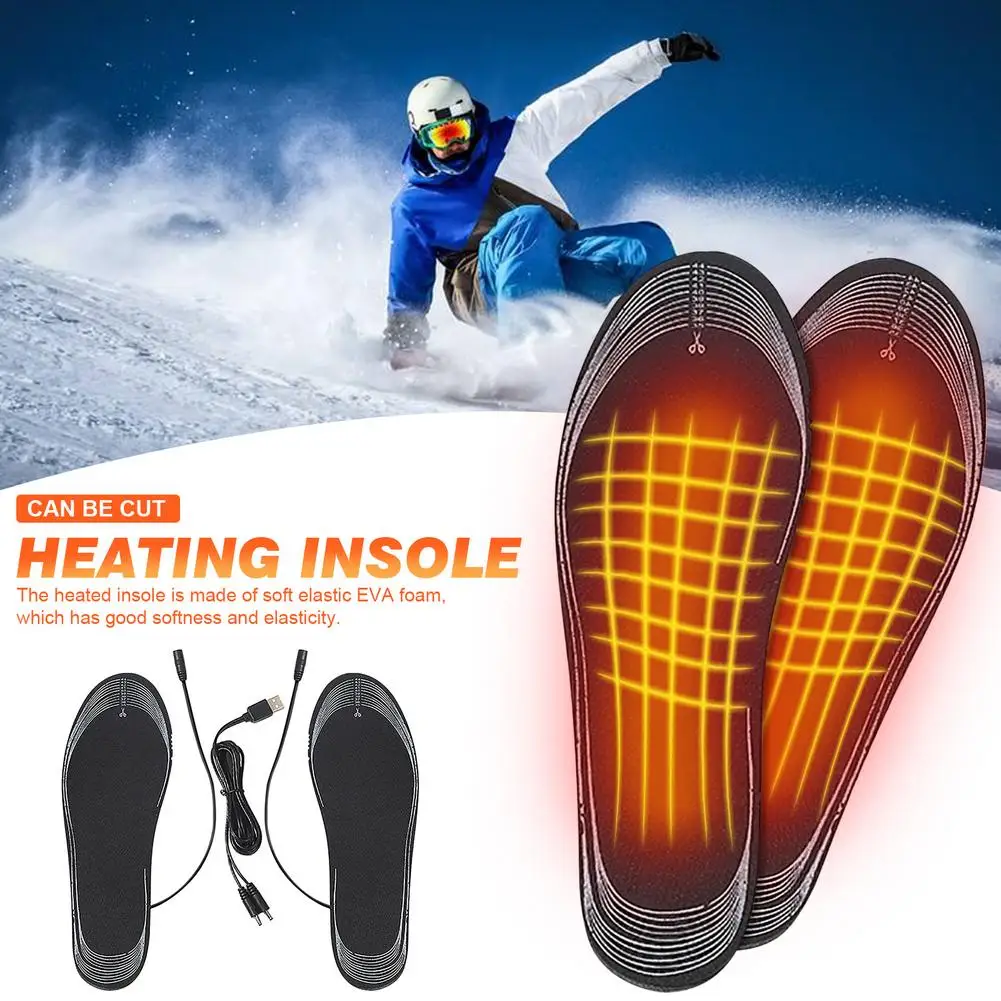 Usb Heating Insole Electric Heating Foot Pad Charging Heating Can Be