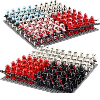 

2020 NEW 100PCS/Set Star Wars The Mandalorian Compatible Building Blocks Empires White Soldiers Building Blocks Model Toys