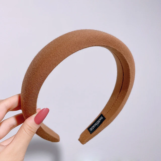 New Padded Headbands Women Wide Bezel Hairbands Thick Velvet Hair Hoop Girls Sponge Non-slip Hairband Fashion Hair Accessories 13