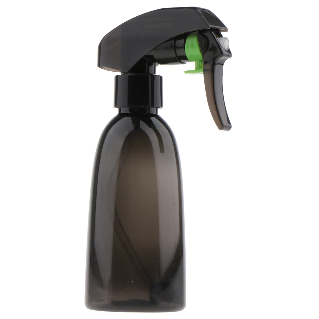 200ML Professional Spray Bottle Hair Salon Comestic Lotion Water Plants Flowers Sprayer, Steel Ball Inside, Black/Clear