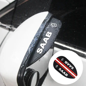 

2pcs Car Styling Safety Soft Rubber Rearview Mirror Rain Eyebrow For SAAB Personalized Decoration Products