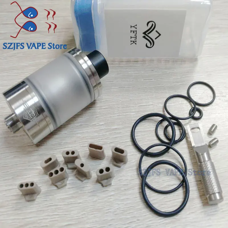 Атомайзер YFTK Skyline Style RTA 22 мм емкость 2 мл 316 испаритель из нержавеющей стали для