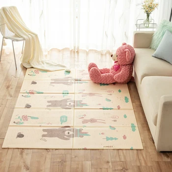 

Infantrain Children Rug Baby Playmat Foldable Children Play Carpets Puzzle Baby Play Mat Waterproof Foam Kids Rug to the Nursery