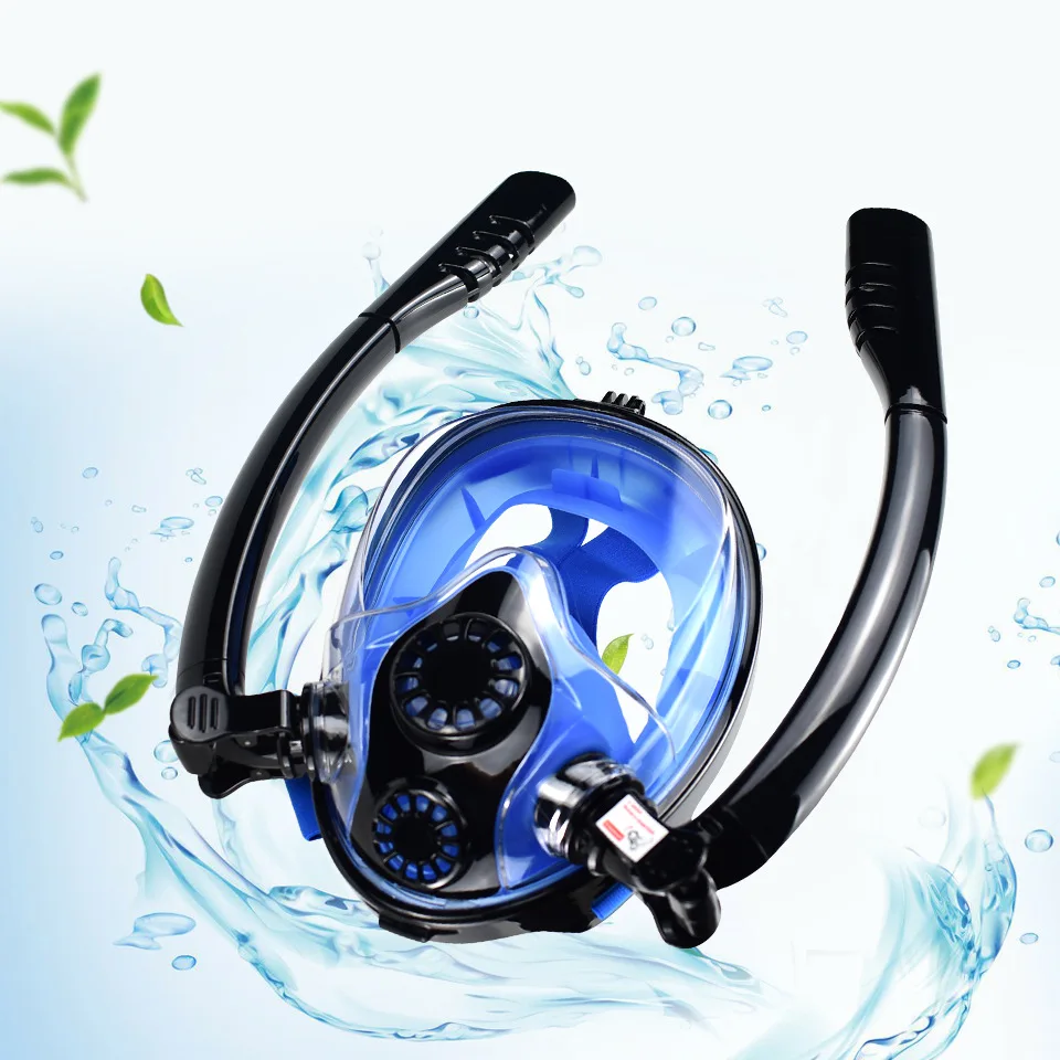 

DEDEPU Diving Mask Full Face Scuba Anti Fog Goggles Underwater Wide View Snorkel Swimming Mask for Adult Youth