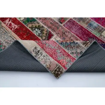 

203x308 Cm Multicolor Handmade Modern Patchwork Rug-7x10 Ft