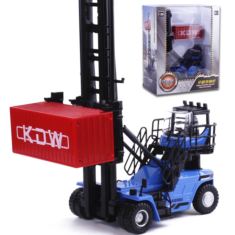 

Cadeve 1: 50 Alloy Container Box Stacker Engineering Vehicle Model CHILDREN'S Toy 625049 Boxed
