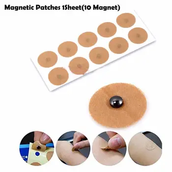 

Magnetic Patches 1Sheet(10 Magnet) Magnetics Slim Detox Adhesive Sheet Pain Relief Body Health Magnet Natural Therapy TSLM1