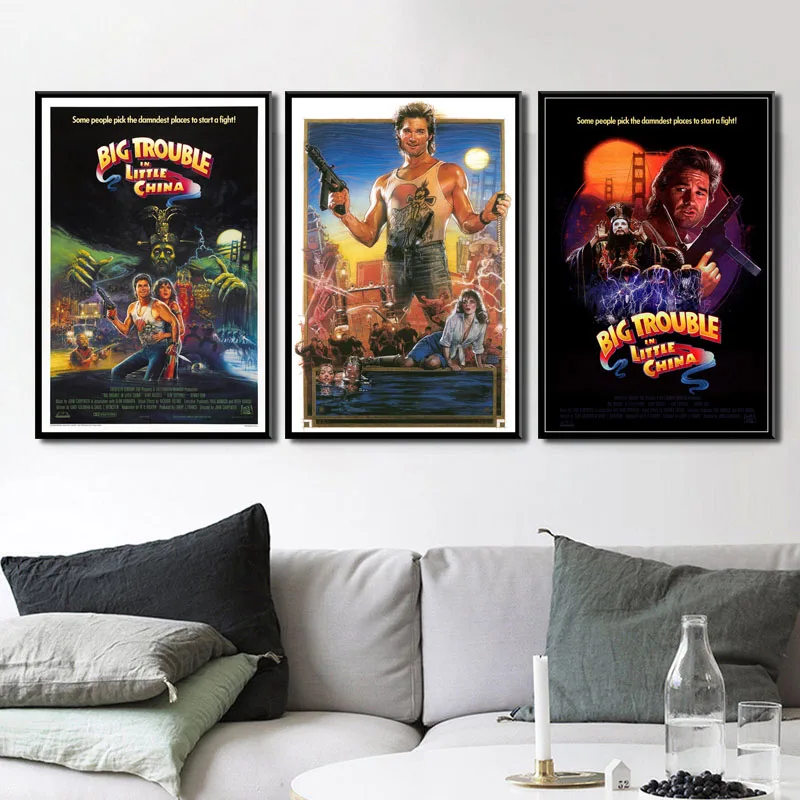Big Trouble in Little China Classic Movie Funny Art Canvas Painting Poster Wall Home Decor | Дом и сад