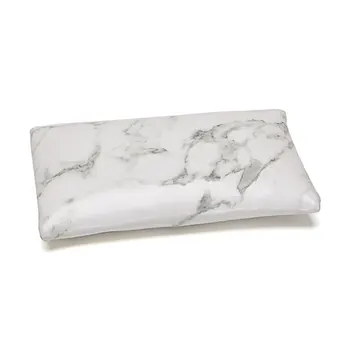 

Large Capacity Storage Bag With Zipper Marble Pattern PU Leather Makeup Storage Tool for Women M88