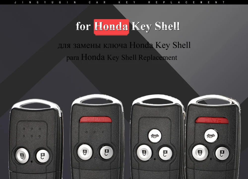 Keyforkess 2/3/4 Bottoni Auto di Vibrazione A Distanza Chiave Borsette Fob Fit per Honda Acura Civic Accord Jazz CRV HRV chiave di Custodia di Ricambio 8 Keyforkess 2/3/4 Bottoni Auto di Vibrazione A Distanza Chiave Borsette Fob Fit per Honda Acura Civic Accord Jazz CRV HRV chiave di Custodia di Ricambio - H44188f8fc2134c55bbc5979097fa8baaa