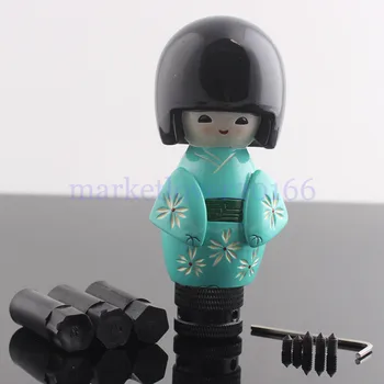 

Green Japan Doll Style Custom Car Manual Stick Gear Shift Knob Shifter For Sedan Coupe Suv Crossover Wagon Hatchback Truck
