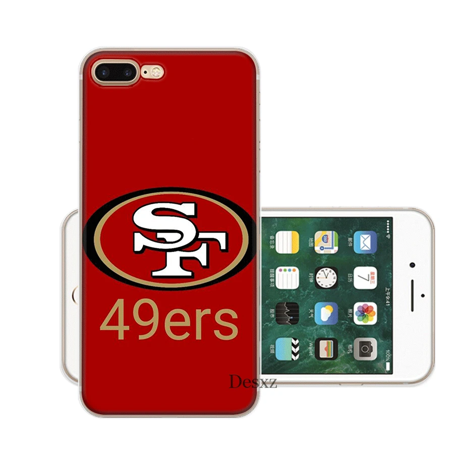 Чехол для мобильного телефона iPhone Apple XR X XS Max 6 6s 7 8 P Lus 5 5S SE Shell San Francisco 49ers защита Мода