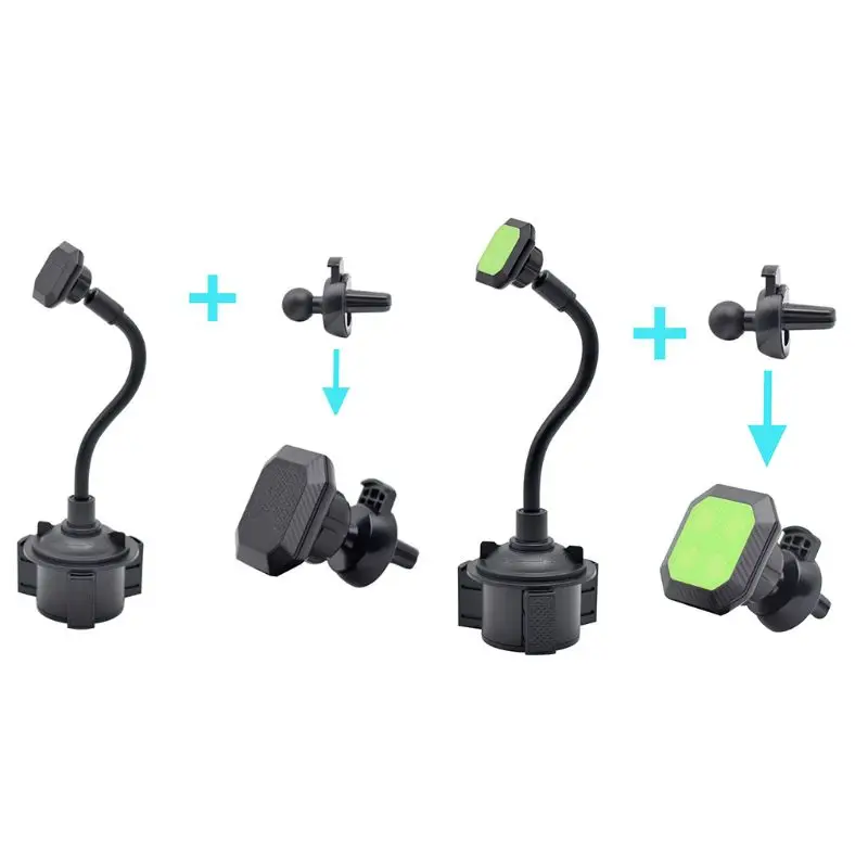 Универсальный набор из 2 предметов магнитный автомобильный подстаканник длинная