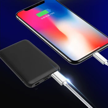 

New 5000mAh Fast Charge Power Bank Support TF Micro USB For iPhone Samsung Huawei USB Powerbank External Battery