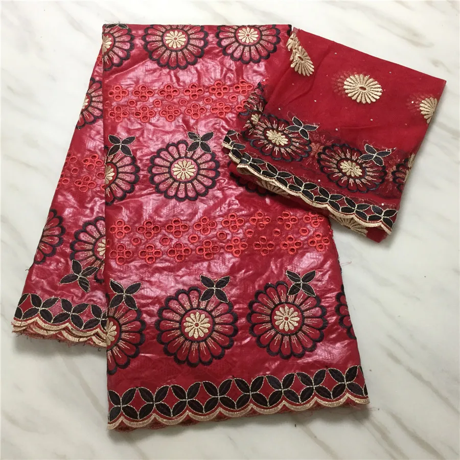 Tissu африканская brode кружевная ткань высокое качество кружева галстук крашение печатных хлопок сухое кружево горячая Распродажа bazin riche ткань 5 ярдов/партия