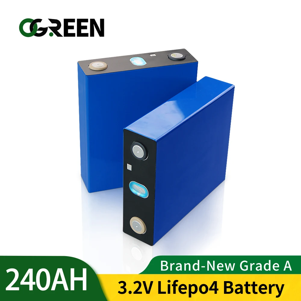 1-16PCS 3.2V 240Ah Lifepo4 Battery Grade A Rechargeable Pack DIY Electric Car RV Golf Cart Solar Energy EU US Tax Free | Электроника