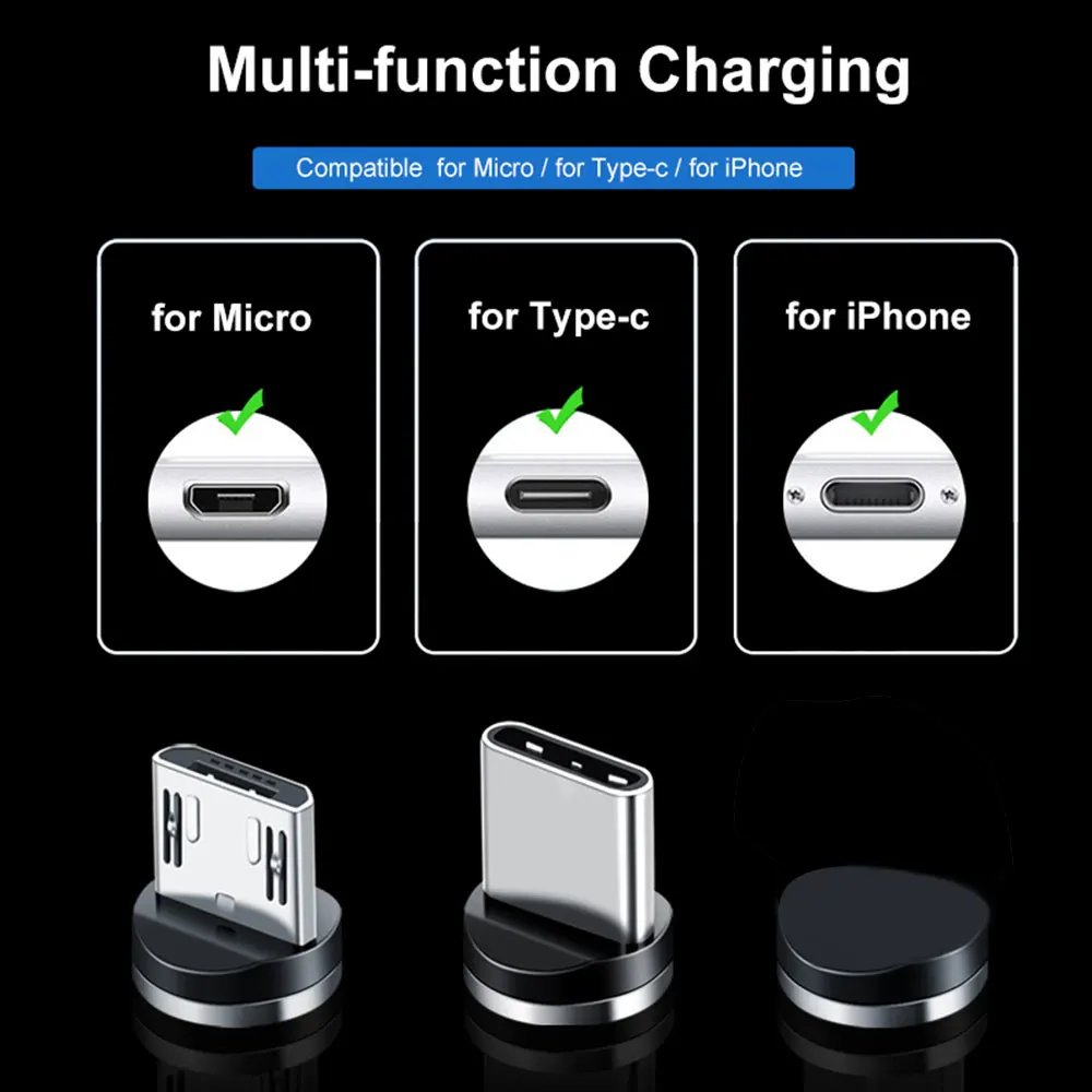 Магнитный кабель USB type C type-C для зарядки USB C Магнитный кабель Micro USB шнур для мобильного телефона для huawei samsung(N0911