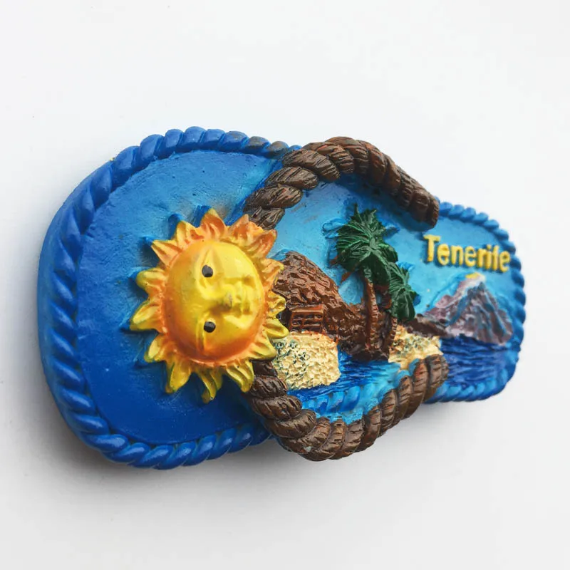Europe Spain Fridge Magnets Spanish Island of Tenerife Tourism Souvenir Decorative Refrigerator Magnets Home Decor Gift Ideas