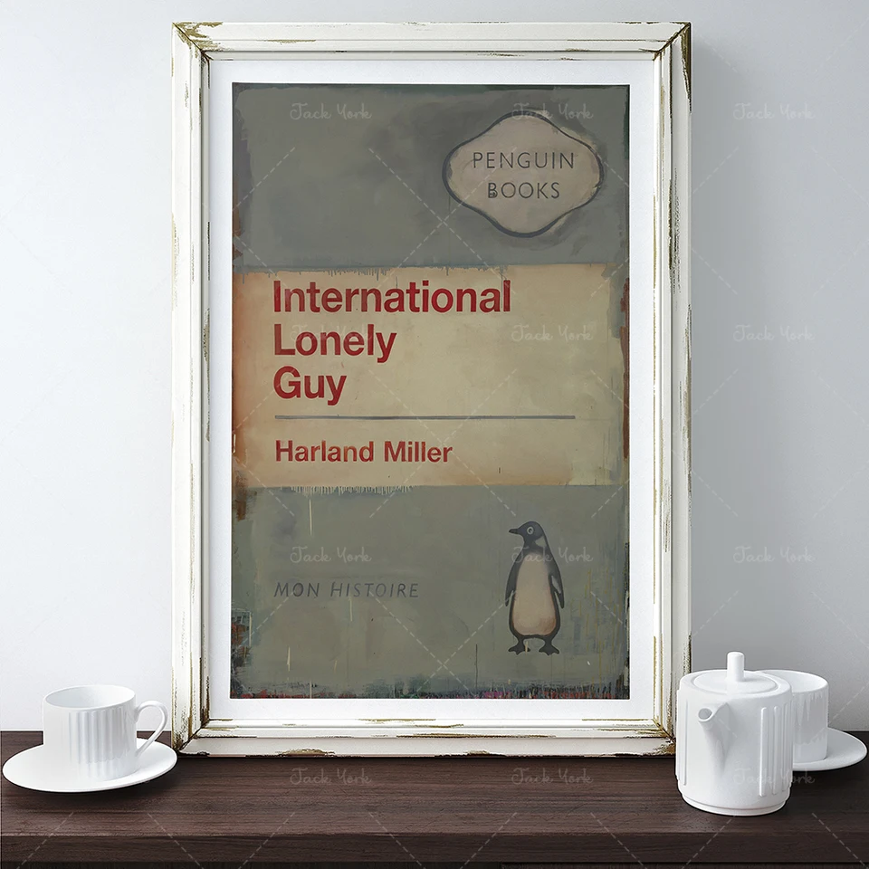 Harland miller eu nunca vou esquecer o que eu não consigo lembrar,  impressão de livros pinguim, alta qualidade impressão da parede arte -  AliExpress, image size:960x960