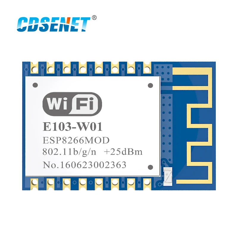 10pcs CDSENET 2.4G Wifi Module ESP8266 E103-W01 20dBm 100m SMD Wireless Transceiver | Мобильные телефоны и аксессуары