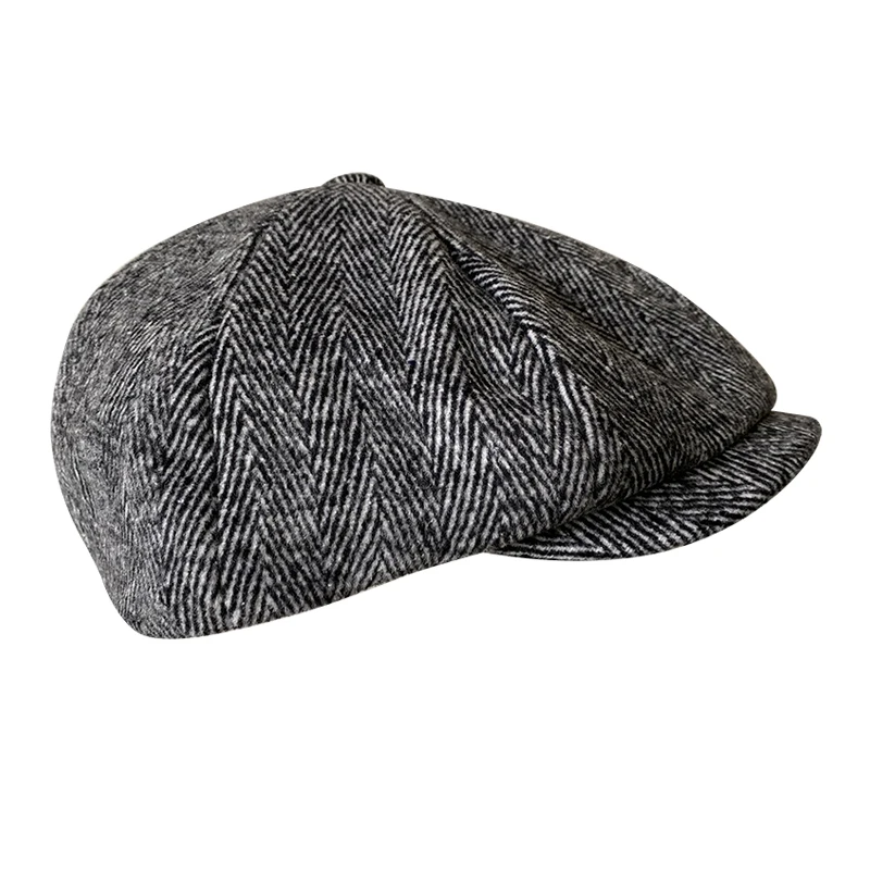 Wool Cap For Men Gatsby Hat Autumn 