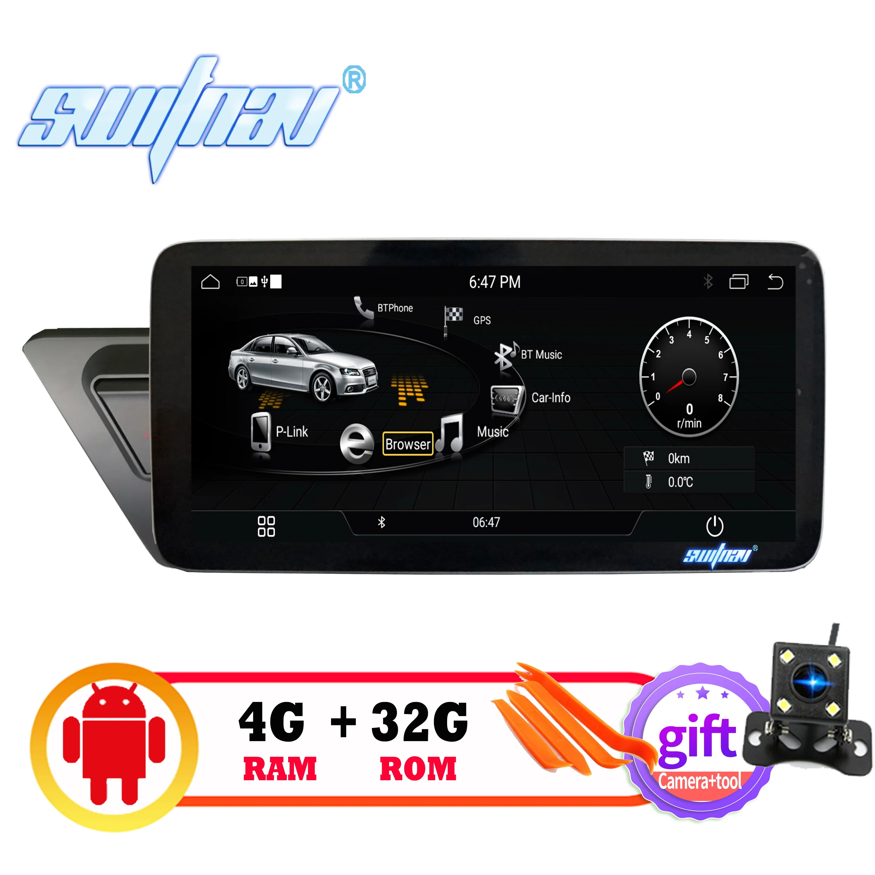 SWITNAV 4 Гб+ 32 ГБ Android 9,0 автомобильный dvd-плеер для AUDI A4L A5 A4 S4 RS4 2009- Автомобильный мультимедийный автомобильный аудио gps