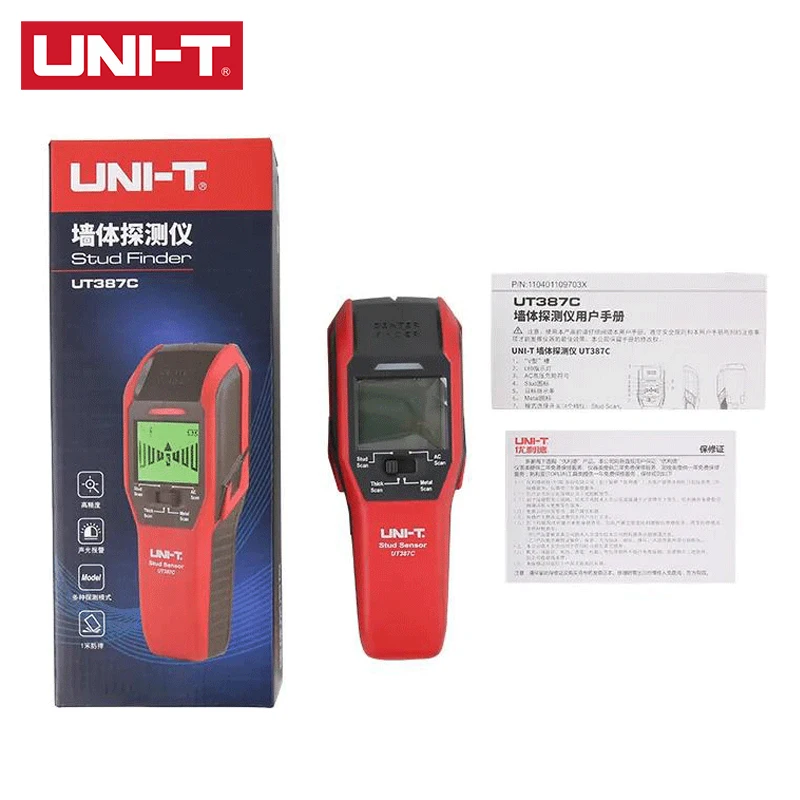 UNI-T настенный детектор UT387B/UT387C/UT387D сканер пользовательская калибровка звуковой