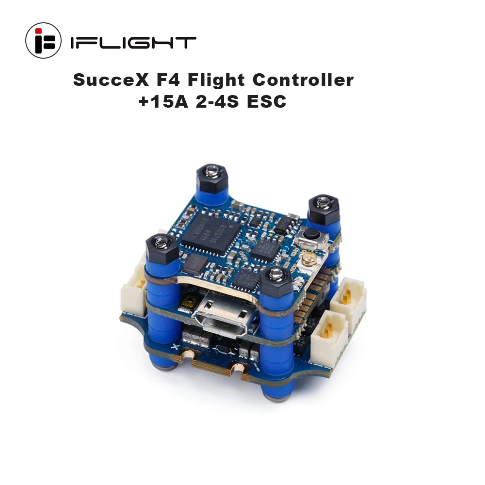Контроллер полета iFlight SucceX F4 15 А 2-4S бесщеточный ESC 25 ~ 200 МВт VTX OSD 16x16 отверстий