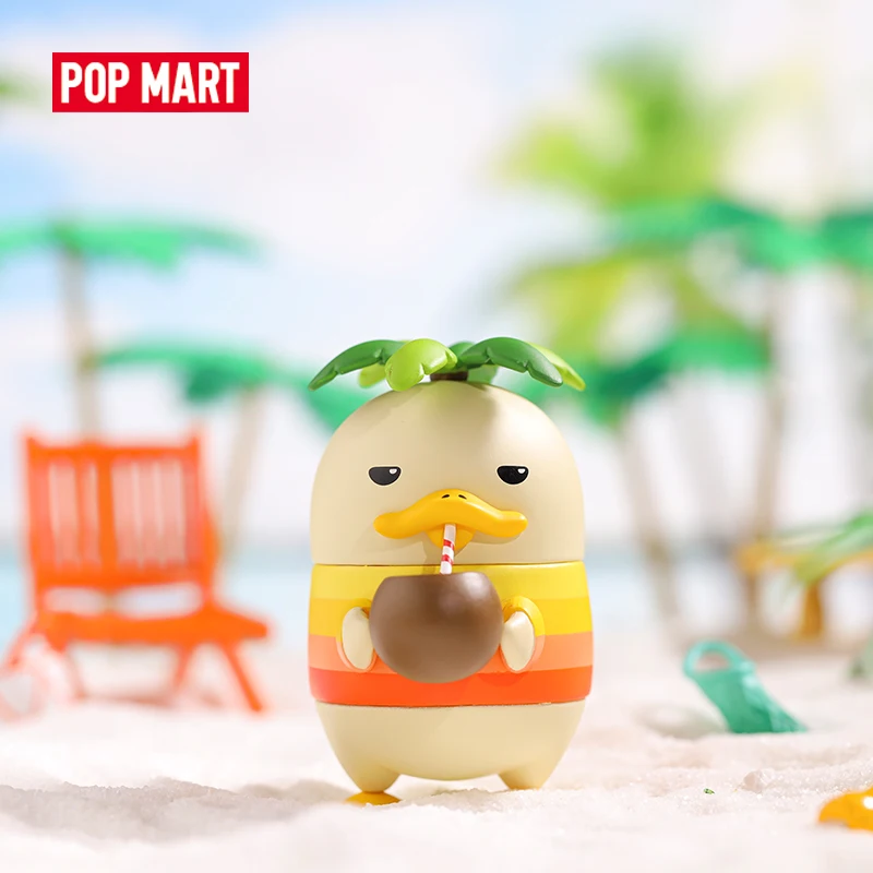 Коллекционная кукла POP MART Duckoo с тропическим островом милые фигурки животных
