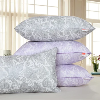 

Soft Feather Fabric Pillow Printed Sleep Pillow Super stretch Neck pillow for Sleeping Hotel standard /Home Supplies bed pillow