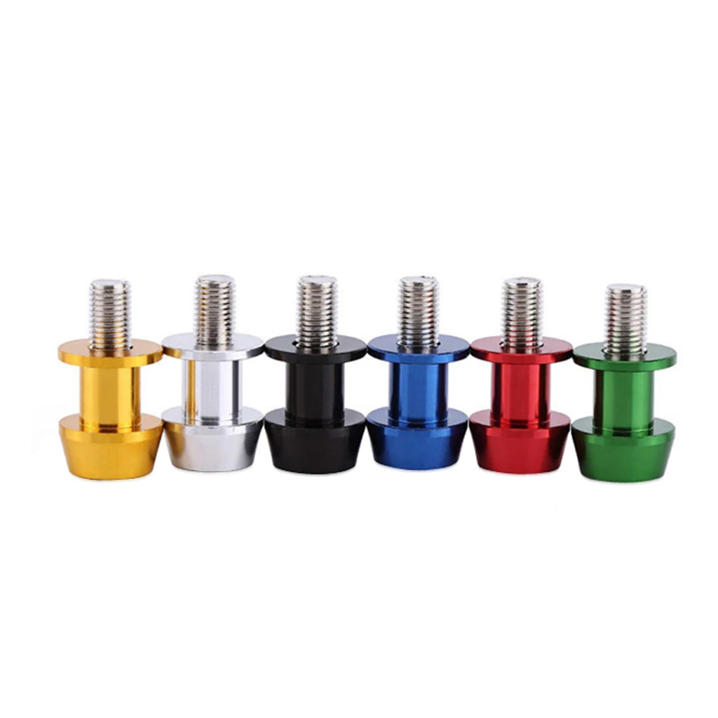 2pcs 6mm Universal Motorcycle CNC Swing Arm Slider Spools for Honda