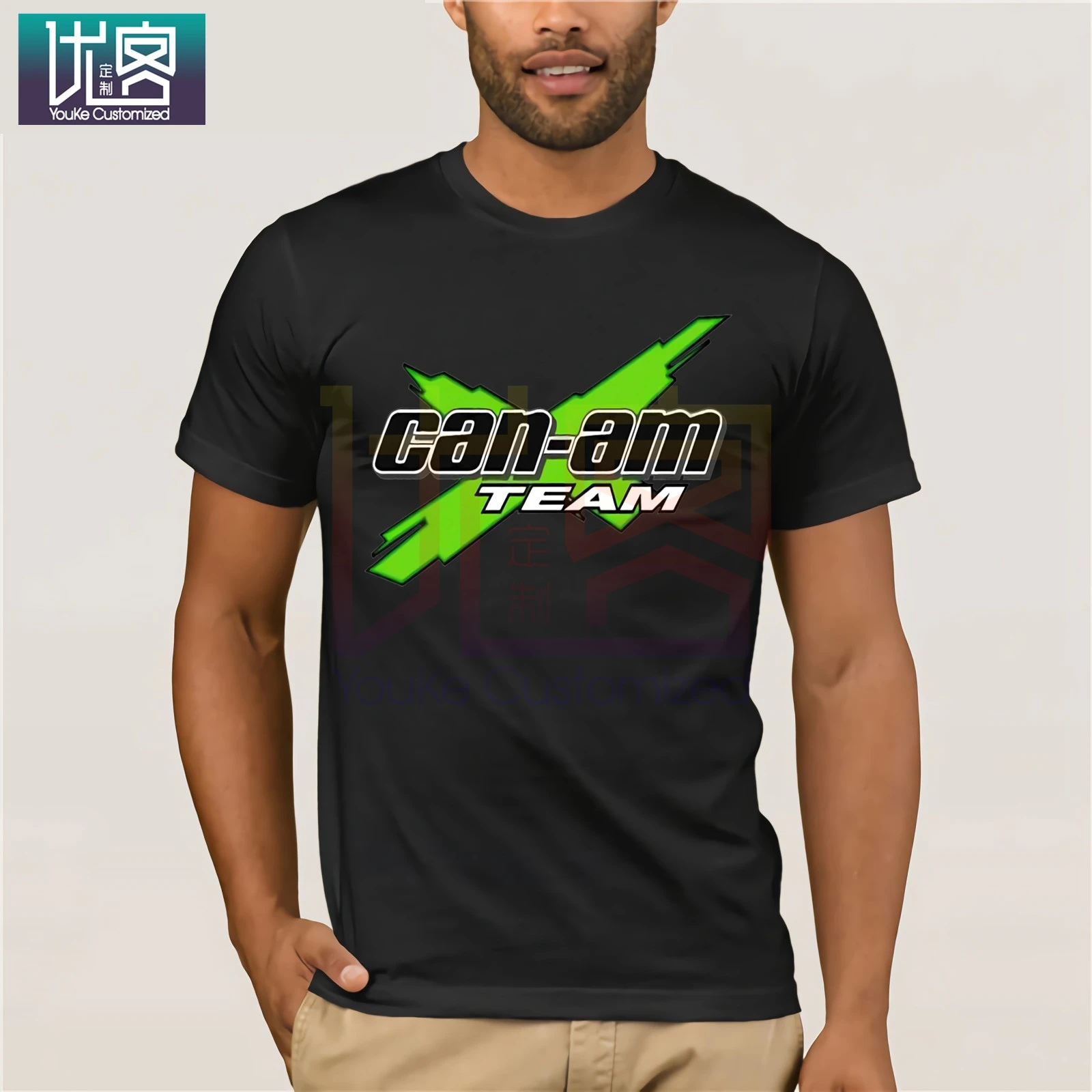 CAN AM Logo BRP ATV Renegade UTV футболка Новая мужская Размер S до 3XL Одежда популярная Crewneck 100%