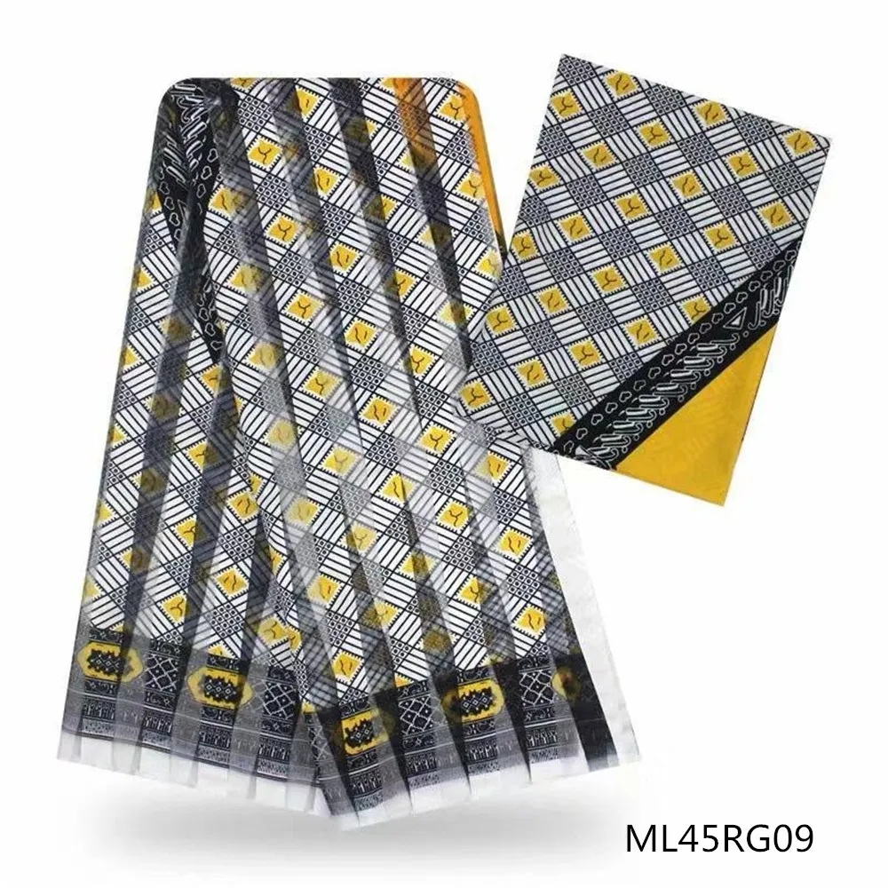 LIULANZHI африканская лента платье швейная ткань 4 ярдов с органзой arrical 2 ярдов атласная tissu африканская ML45RG01-20