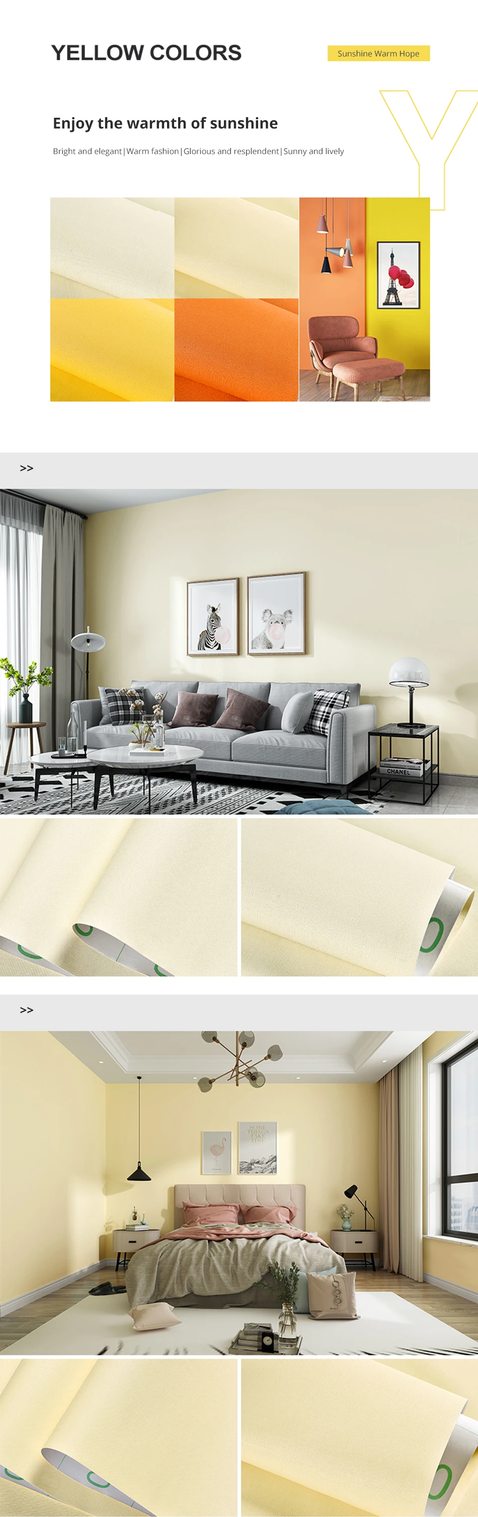 Мода Чистый цвет муар обои s для гостиной винил водонепроницаемый контакт бумага самоклеющиеся настенные наклейки для украшения комнаты