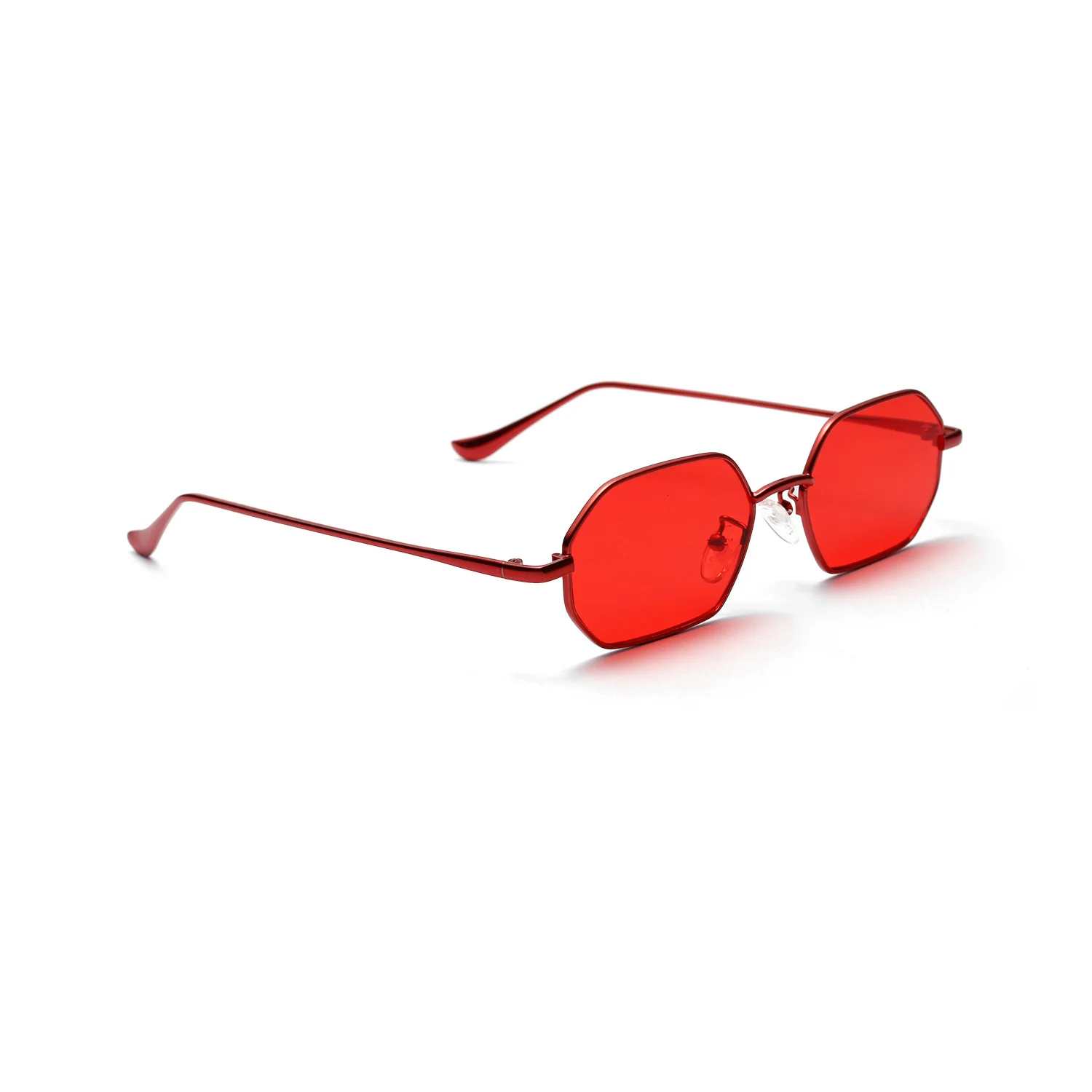 Женские ретро классические маленькие многоугольные солнцезащитные очки мужские женские роскошные винтажные черные зеркальные цветные прозрачные линзы солнцезащитные очки UV400 - Цвет линз: 2