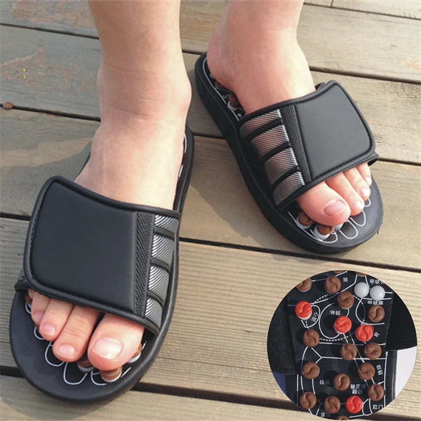

Massage Shoes Women Chinese Medicine Pedicure Acupoint Accupressure Foot Healthcare House Acupuncture Medical Slippers Indoor