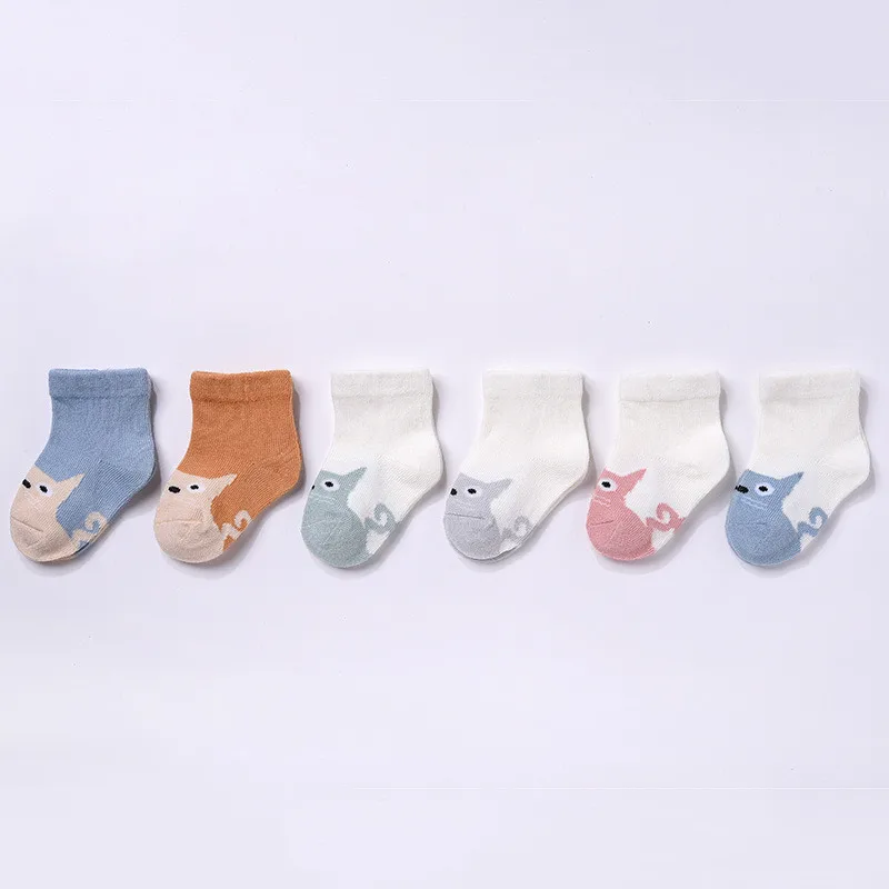 Baby Socks 6Pairs/set Newborn Baby Socks Cotton For Autumn Winter