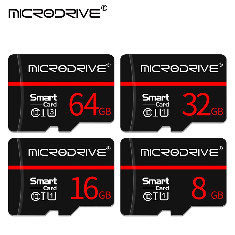 Черная карта памяти, карта micro sd, 4 ГБ, 8 ГБ, 16 ГБ, 32 ГБ, 64 ГБ, 128 ГБ, карта памяти, карта sd с адаптером