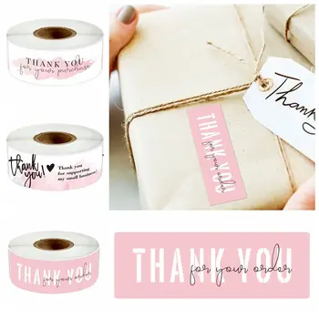 120PCS Thank You For Your Orders Stickers Sealing Labels Small Business Packaging Decals Gifts Wrapping Party Crafts Supplies
