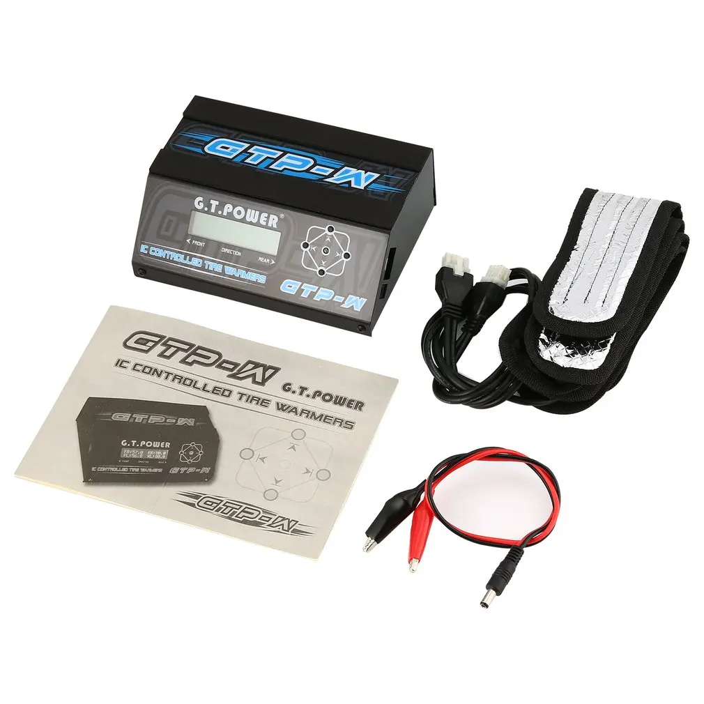 

GTP-W IC Temperature Controlled Tire Warmer Strips Heater with LCD Display for 1/10 Size Touring Car Rubber Tyre Spare Parts