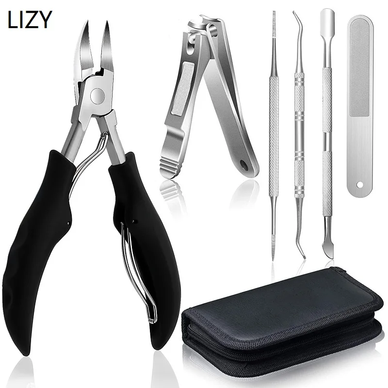 

LIZY Fingernail Toenail Cuticle Nipper Trimming Stainless Steel Clipper Cutter Scissors Nail Groove Pliers Manicure Tool