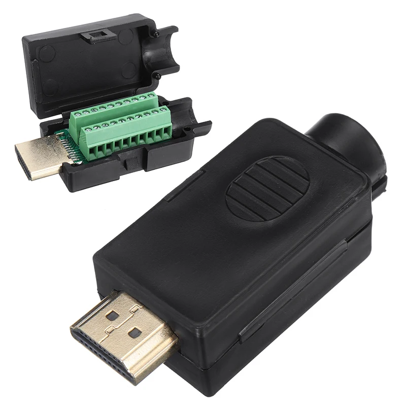 1 шт. штырьковый HDMI 2 ряда 19 штырьковых разъемов бесsolderless коннектор свободная