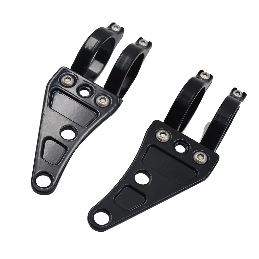 Motorcycle Black Motorcycle 41mm Turn Signal Clamps Headlight Fitting High Quality Chrome Headlight Fork Mounting Brackets 8X