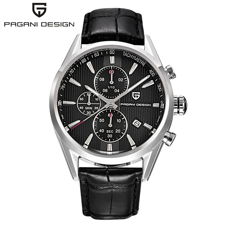 

2019Men Fashion Classic Top Brand Quartz Watch Multifunction Sport Military Watches Men Relogio masculino Pagani Design Dive 30M
