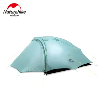

NatureHike Ultralight Backpack Rainproof Tent Hiking Camping Double Layer 20D Silicon Double Persons Tent 3 Seasons