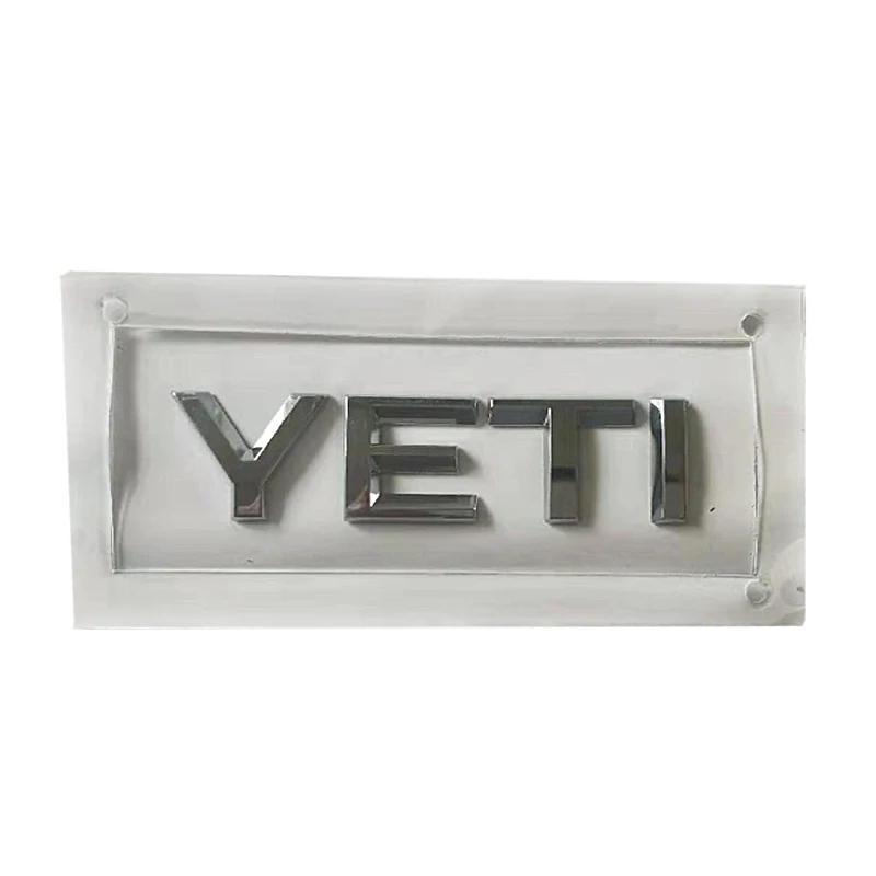 Новая наклейка для машины 3D ABS наклейка с буквами значок эмблема хром логотип для Skoda Yeti-5LD853687E 5LD 853 687 E Стайлинг автомобиля - Color Name: YETI