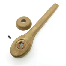 Furo marrom da estrela da alavanca do punho do reclinador para o menino preguiçoso e o punho do reclinador de otherstyle com w/parafuso