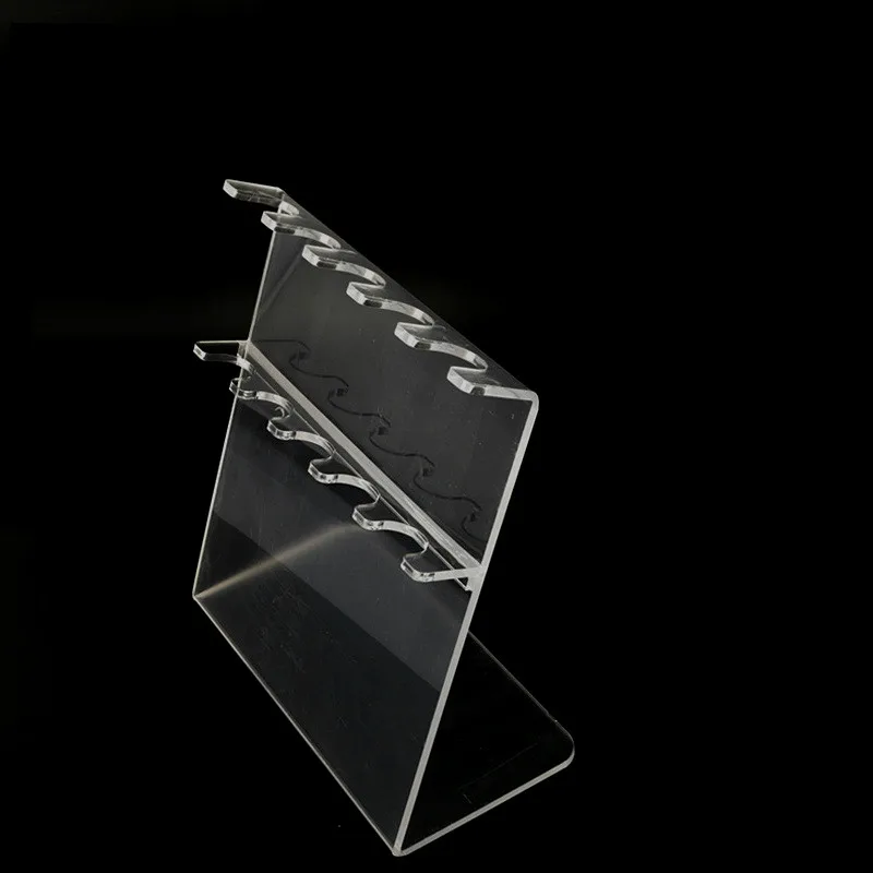Plexiglass Pipette Stand Transparent Pipettor Rack Z-shaped PMMA Holder Holds Up To 5 Single-channel Pipettes Thickness 5mm