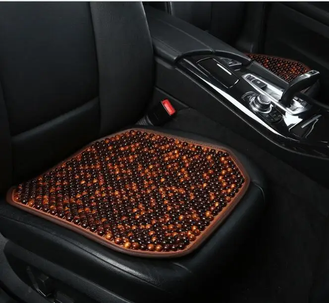 Quality Rosewood Wooden Bead Car Seat Cushion Single Summer Office Computer Chair Square Pad