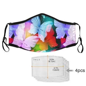 

mask filter replacements Anti Dust Mouth Custom butterfly Design Fashion Adjustable Mouth With Filter face masks air pollution